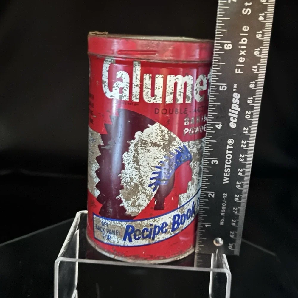 Vintage Advertising‎ Tin Calumet Double Acting Baking Powder 1lb 6